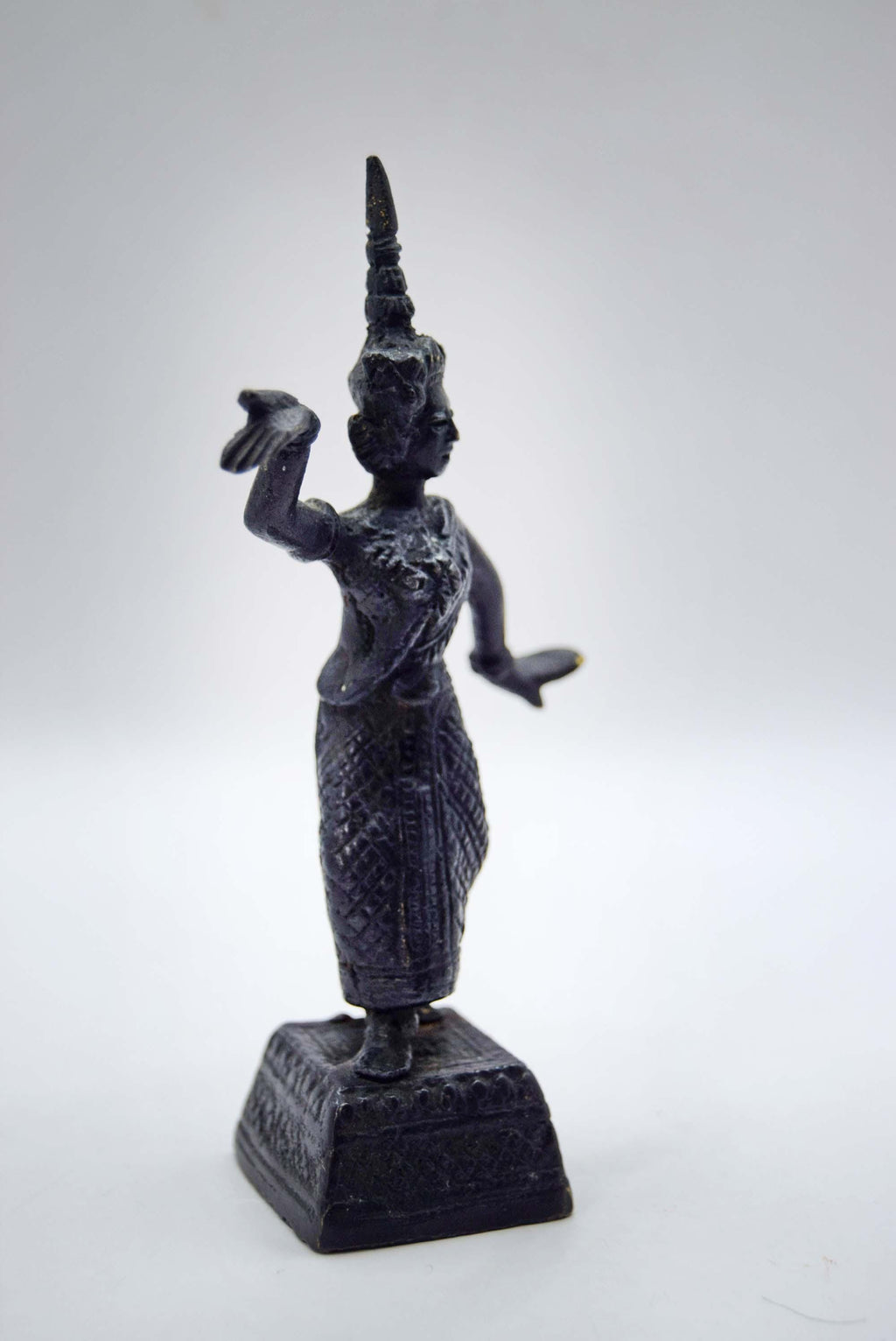 Vintage Bronze Khon Thai Siamese Temple Dancer c1950s