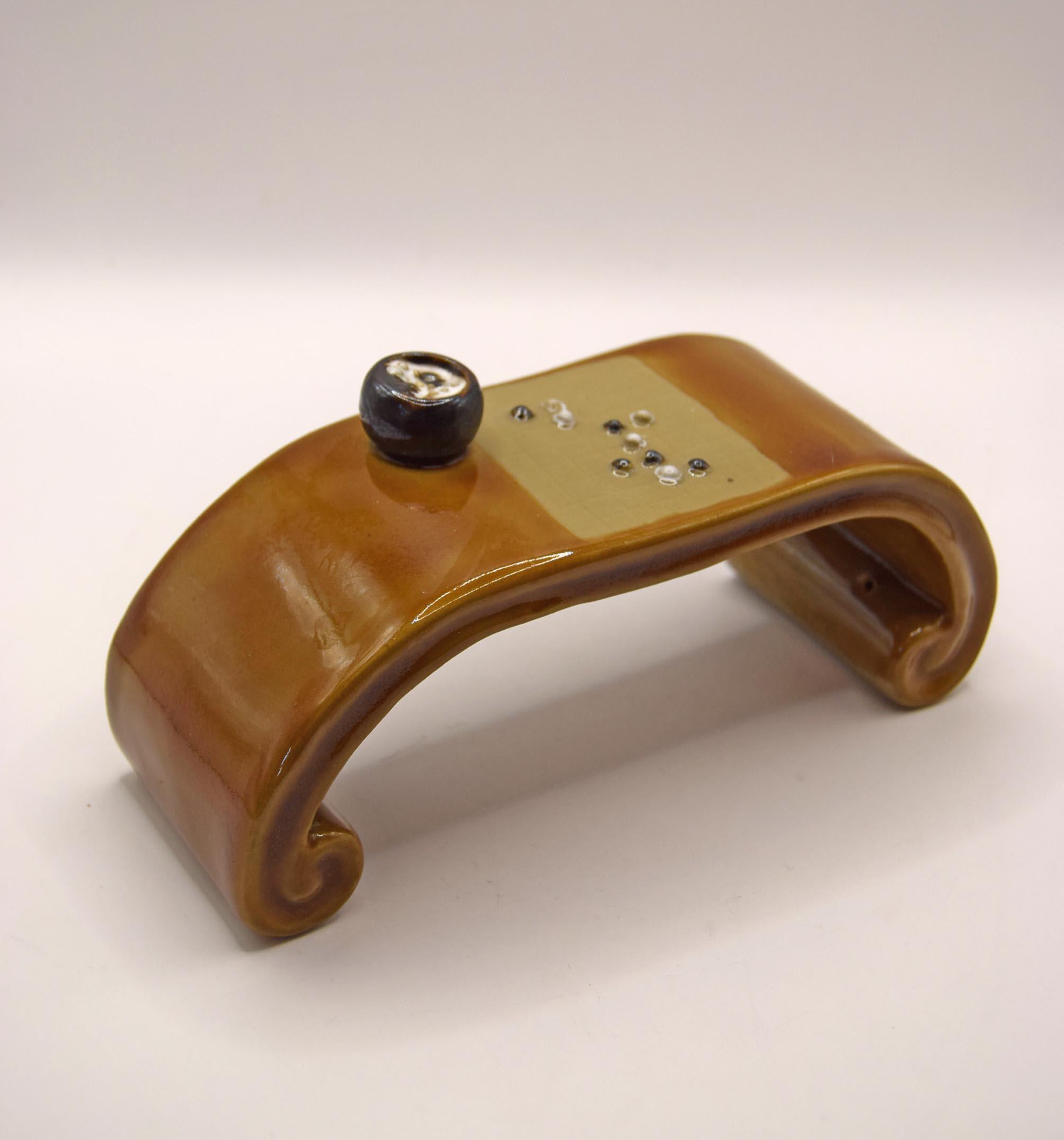 Vintage Chinese Mudman clay spiritual table c1960s