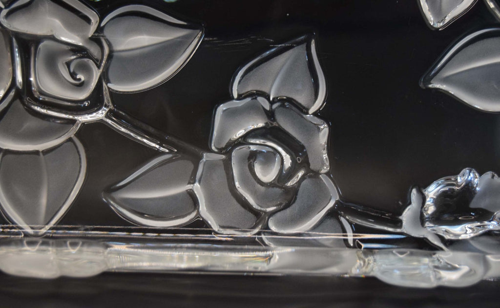 Vintage Walther-Glas 'Carmen Satiniert' Crystal Glass Serving Vanity Tray