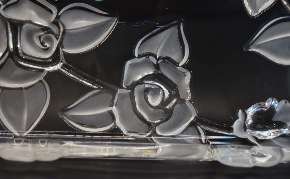 Vintage Walther-Glas 'Carmen Satiniert' Crystal Glass Serving Vanity Tray
