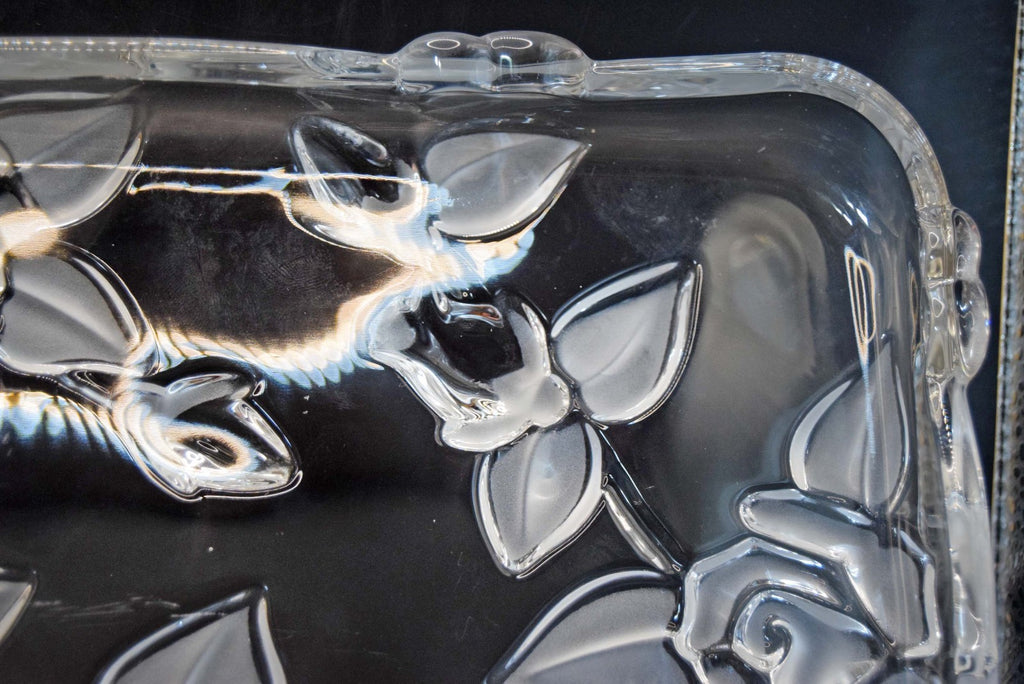 Vintage Walther-Glas 'Carmen Satiniert' Crystal Glass Serving Vanity Tray