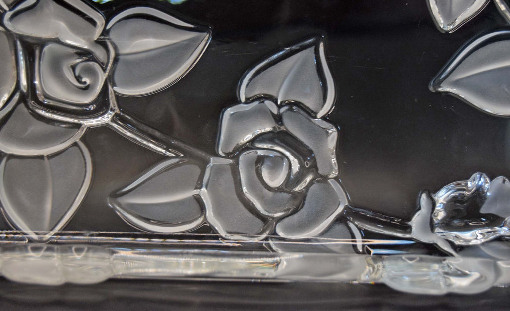 Vintage Walther-Glas 'Carmen Satiniert' Crystal Glass Serving Vanity Tray