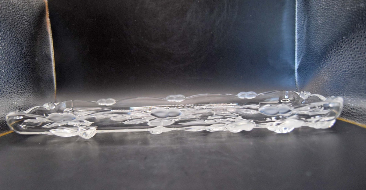 Vintage Walther-Glas 'Carmen Satiniert' Crystal Glass Serving Vanity Tray