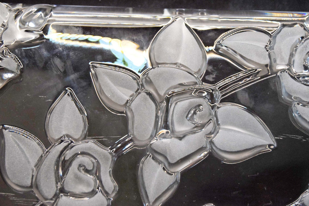 Vintage Walther-Glas 'Carmen Satiniert' Crystal Glass Serving Vanity Tray