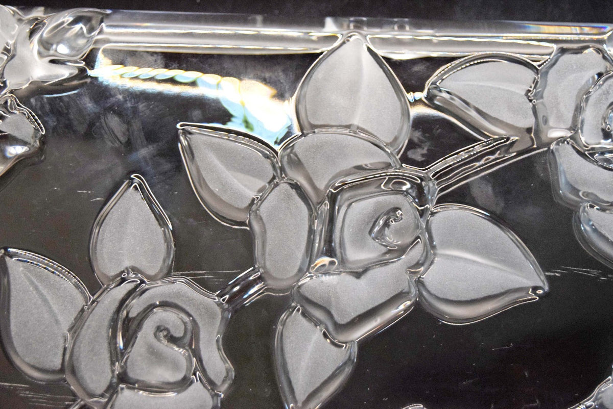 Vintage Walther-Glas 'Carmen Satiniert' Crystal Glass Serving Vanity Tray