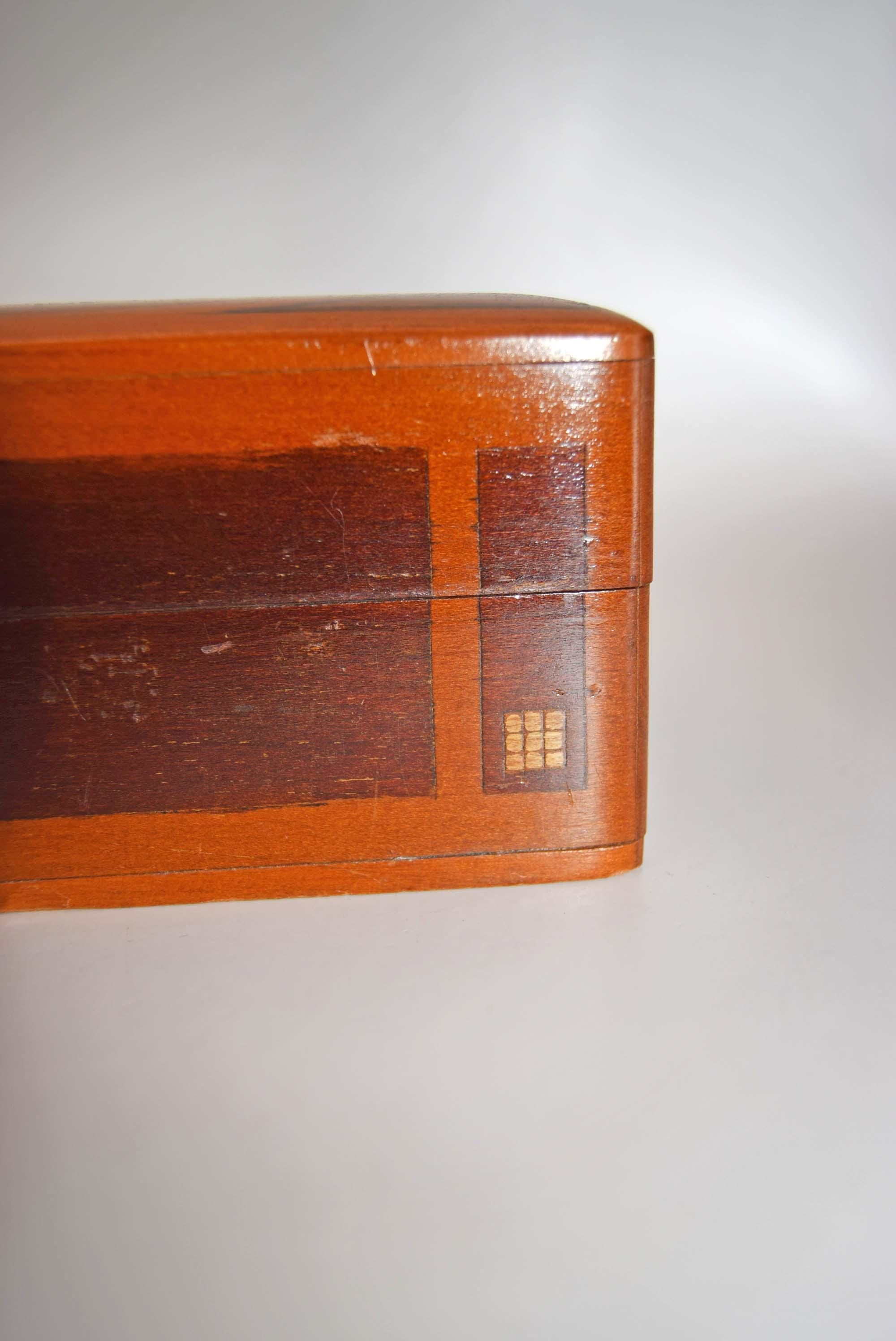 Antique Wooden Marquetry Box | 1920s Amsterdam School | Ross Webster