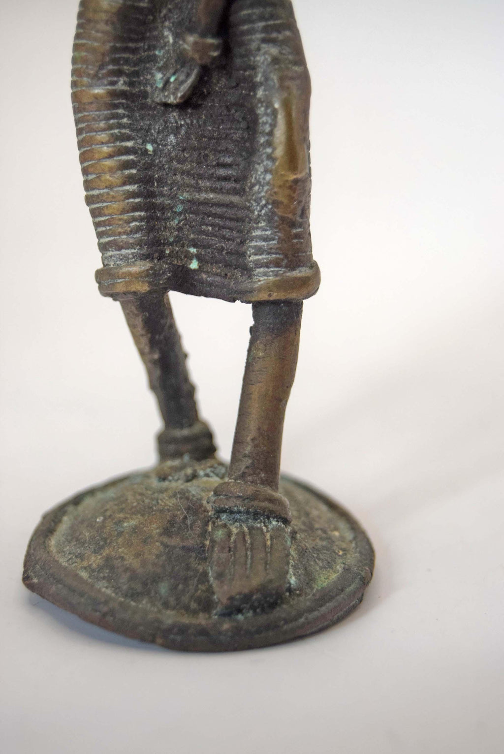Dhokra Bronze Mother & Child Statue | Bastar Tribal Art