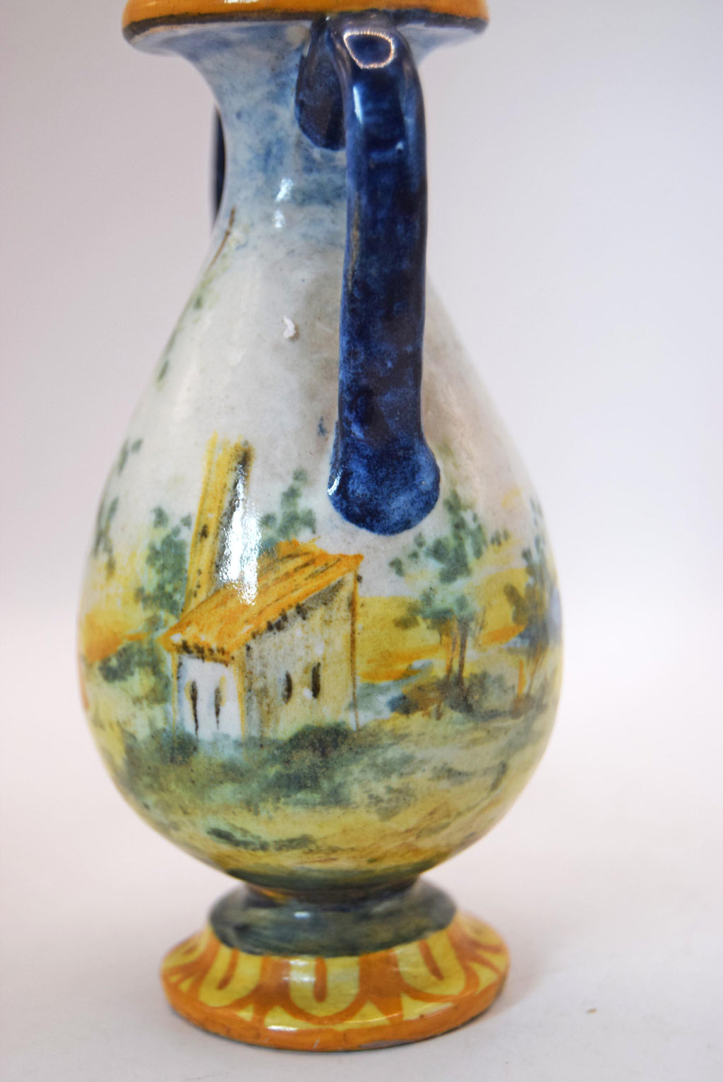 Rare Italian Miniature Earthenware Amphora Vase 19th Century