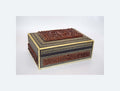 Rare Mid-19th century Victorian Anglo-Indian Vizagapatam carved sandalwood and inlaid box.