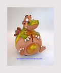 Dragon Piggy Bank: Whimsical Kids Decor - Midene Art Studio - Handmade Clay Pottery