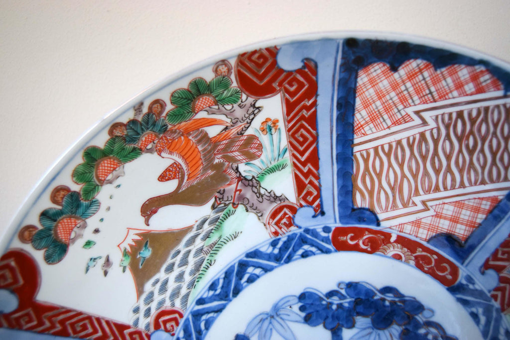 Large 14.5" Antique Japanese Imari Charger â€“ Pristine Meiji Period (1868-1912)