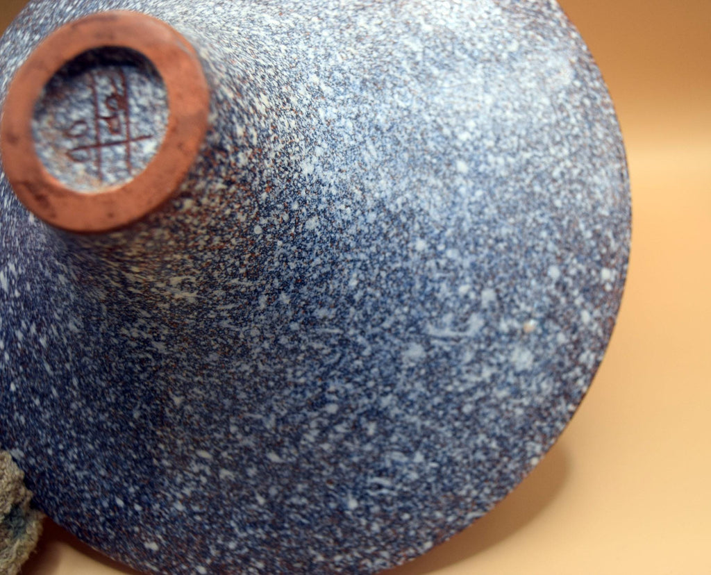 Rare Signed Footed Bowl English Studio Pottery