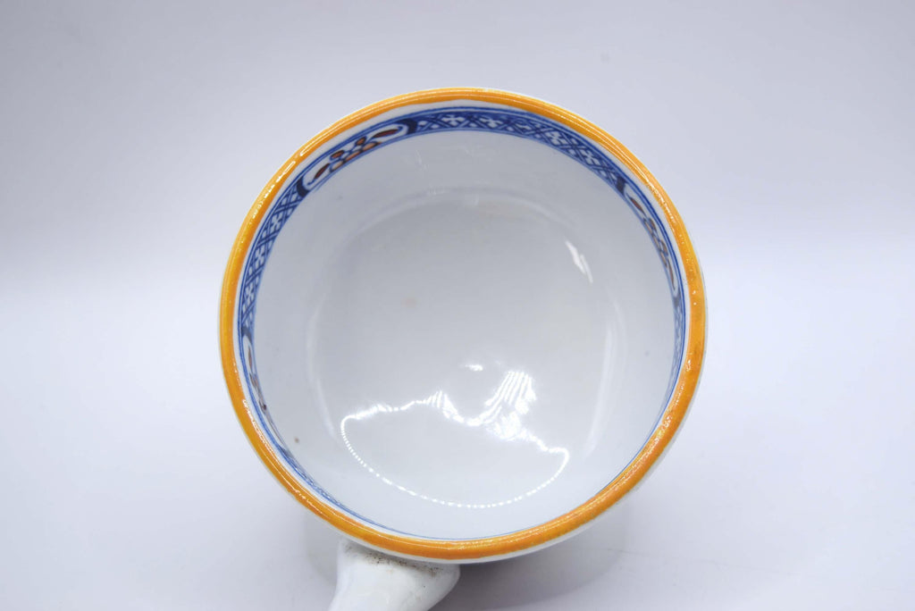 Antique Minton Ceramic Ladle c.1860s  No. 8667 Lyre | Blue & Orange Imari Style