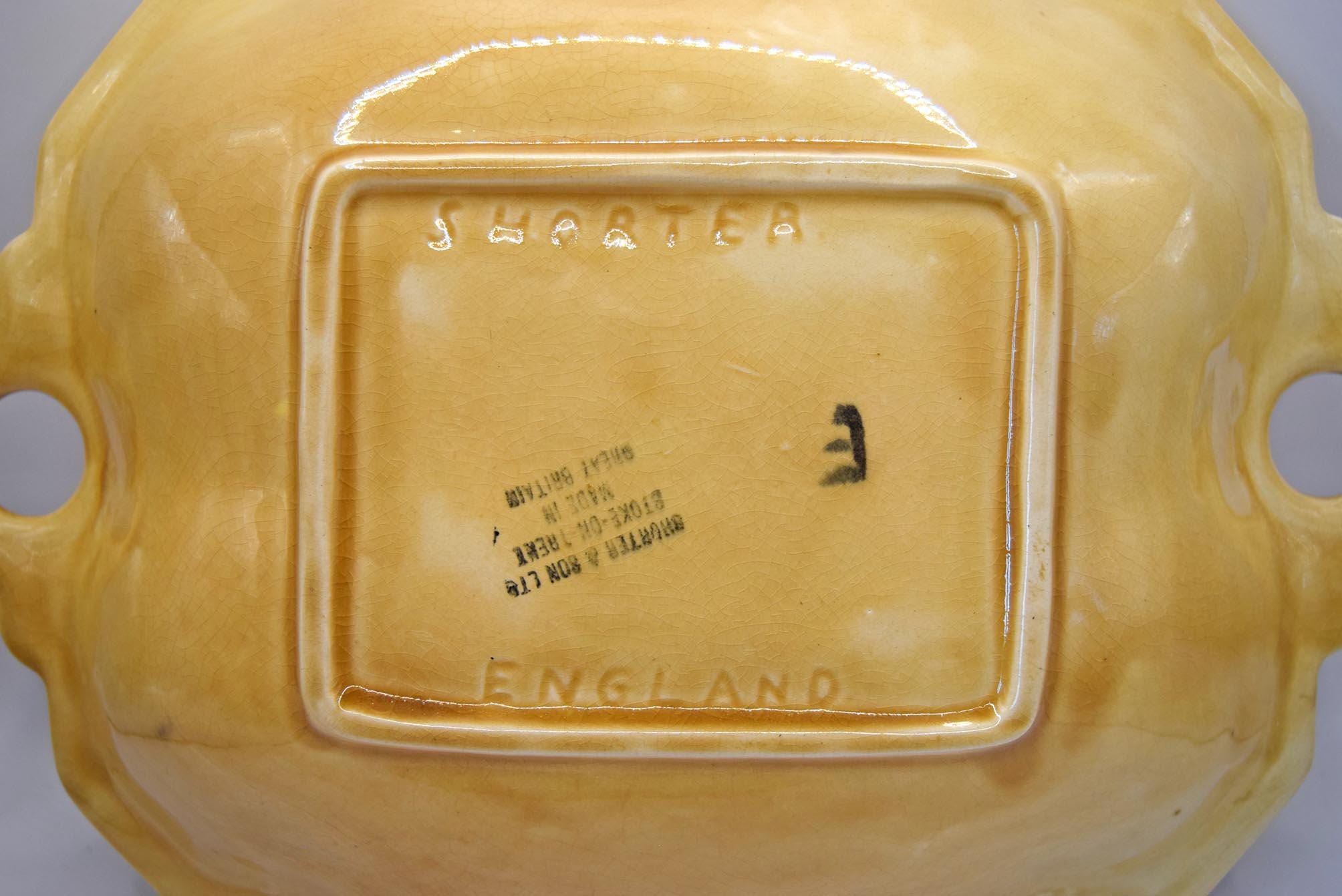 RARE Antique Shorter & Son Staffordshire Rectangular Platter Dish Bowl. c1920s