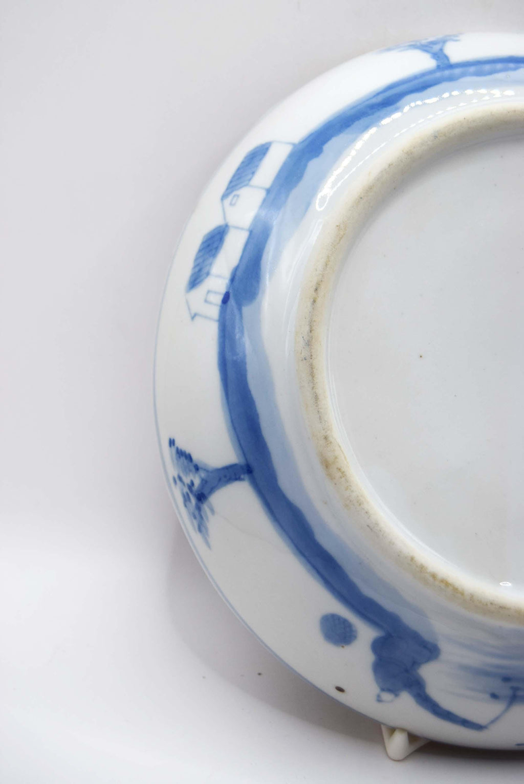 Rare Antique Chinese Blue & White Divided Lidded Serving Dish. Early 1900s