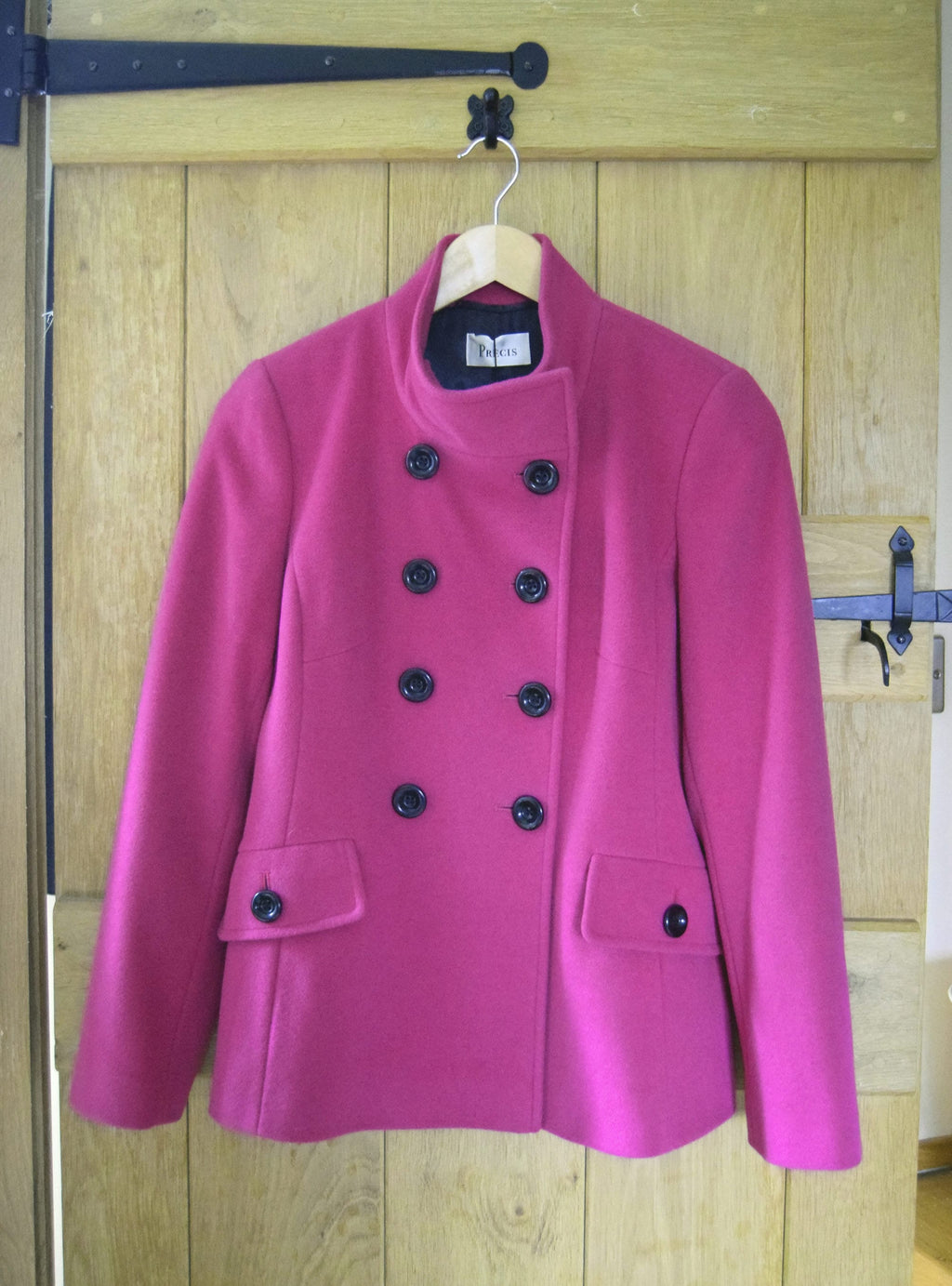 Precis Magenta Cashmere/Wool Blend Double Breasted Vintage Coat Jacket Carefully stored, never worn.