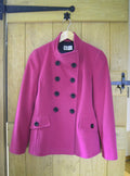Precis Magenta Cashmere/Wool Blend Double Breasted Vintage Coat Jacket Carefully stored, never worn.