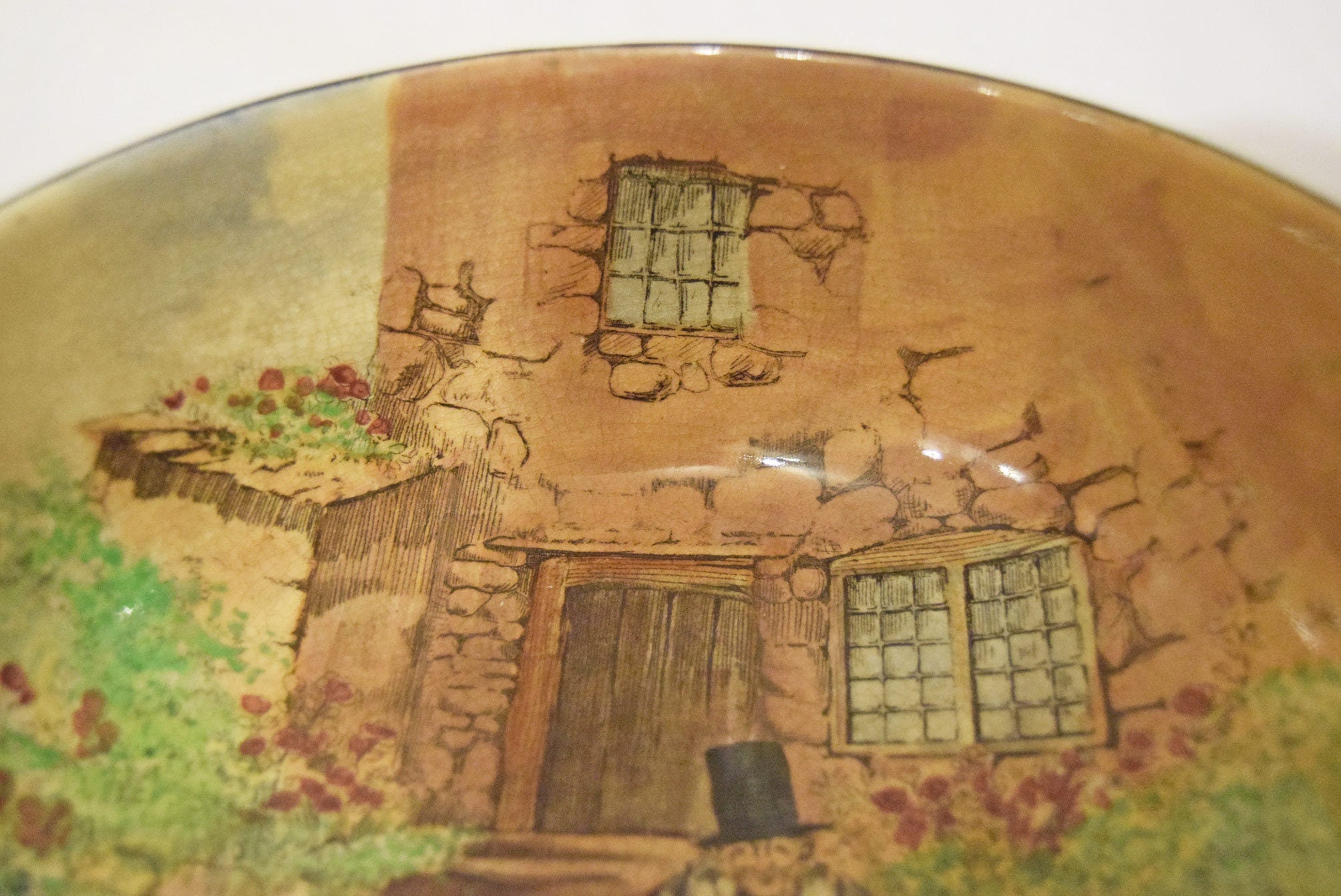 Antique Royal Doulton Bowl ' Gaffers' D 4210 c1920