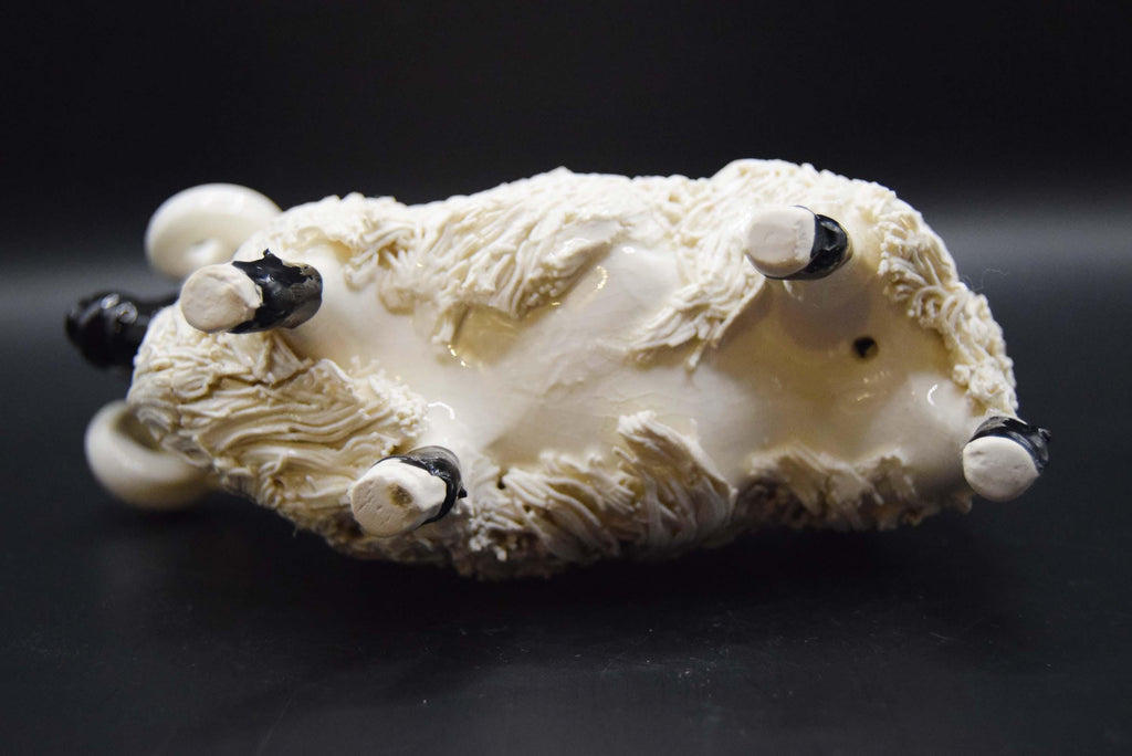 Spaghetti Pottery Blackface Highland Ram Figurine c1960s