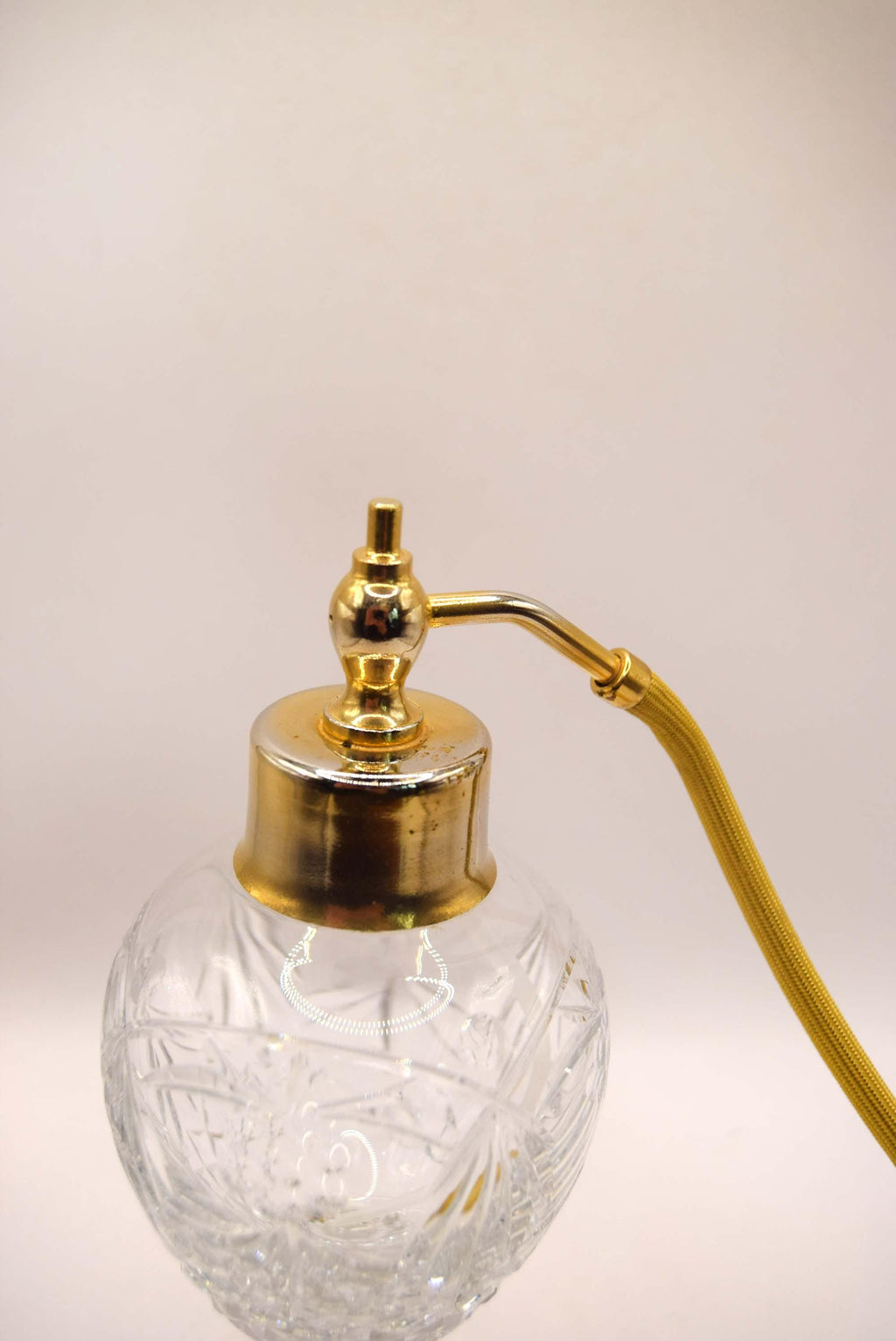Vintage Thomas Webb Cut Crystal Perfume Atomizer - Original Box - Stourbridge, England.