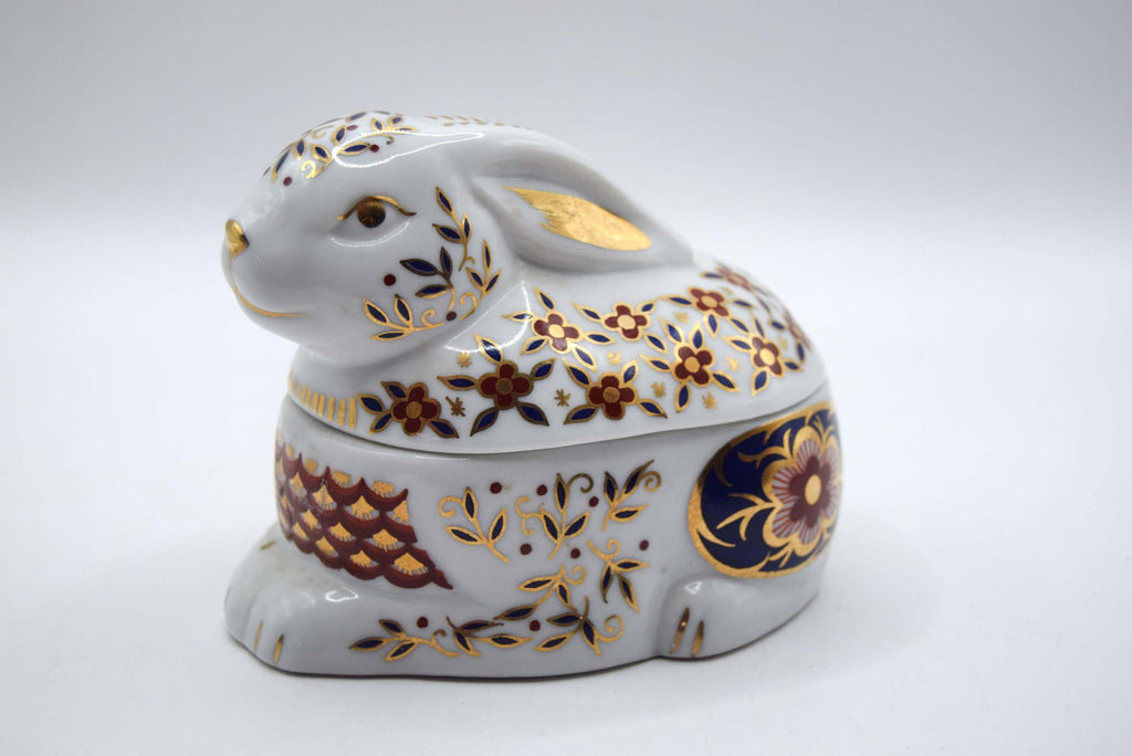 Imari Porcelain Rabbit Trinket Box – Leonardo Collection, Made in Japan