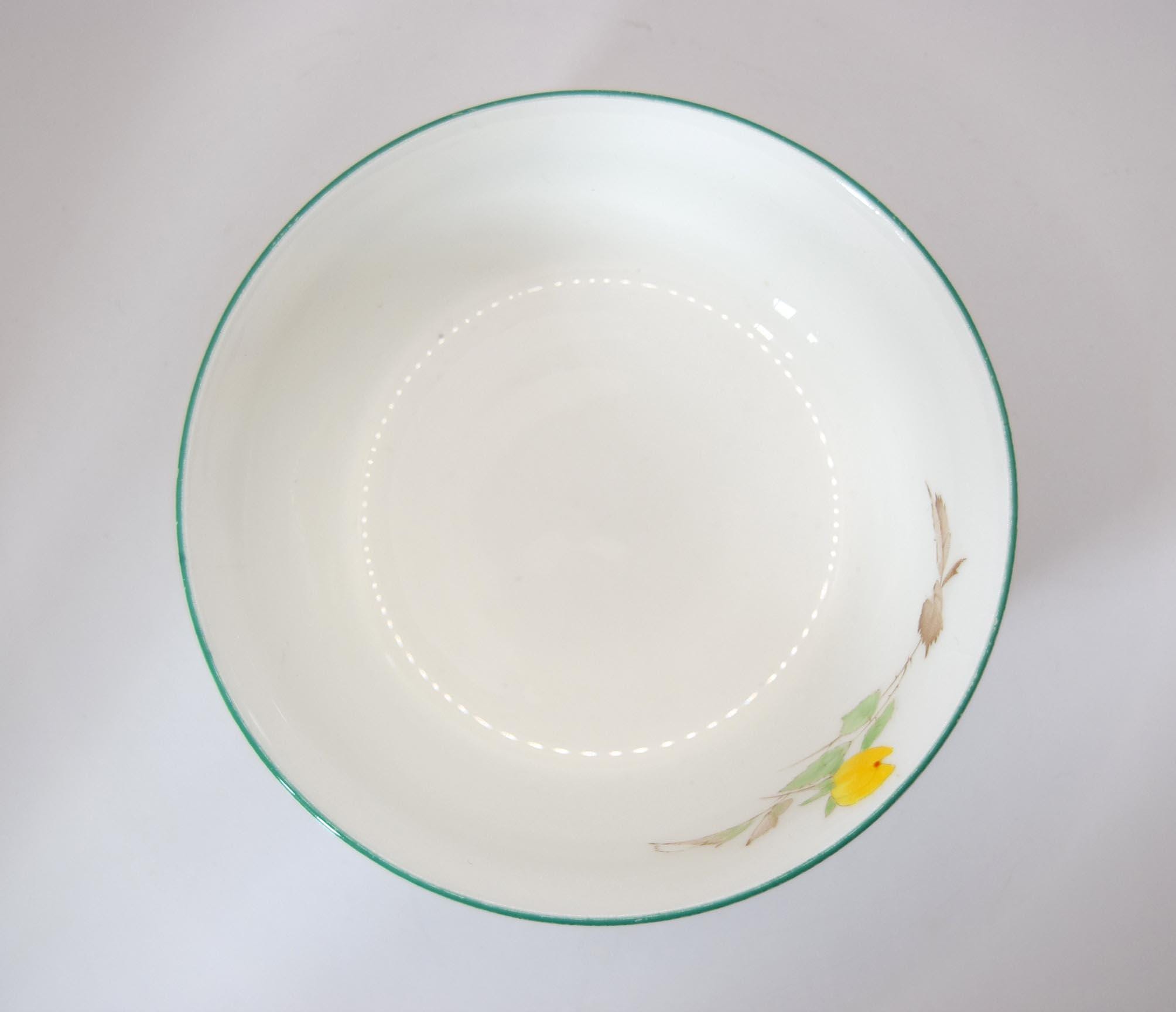 Very Rare Art Deco Shelley Yellow Roses Sugar Small Bowl c1930s