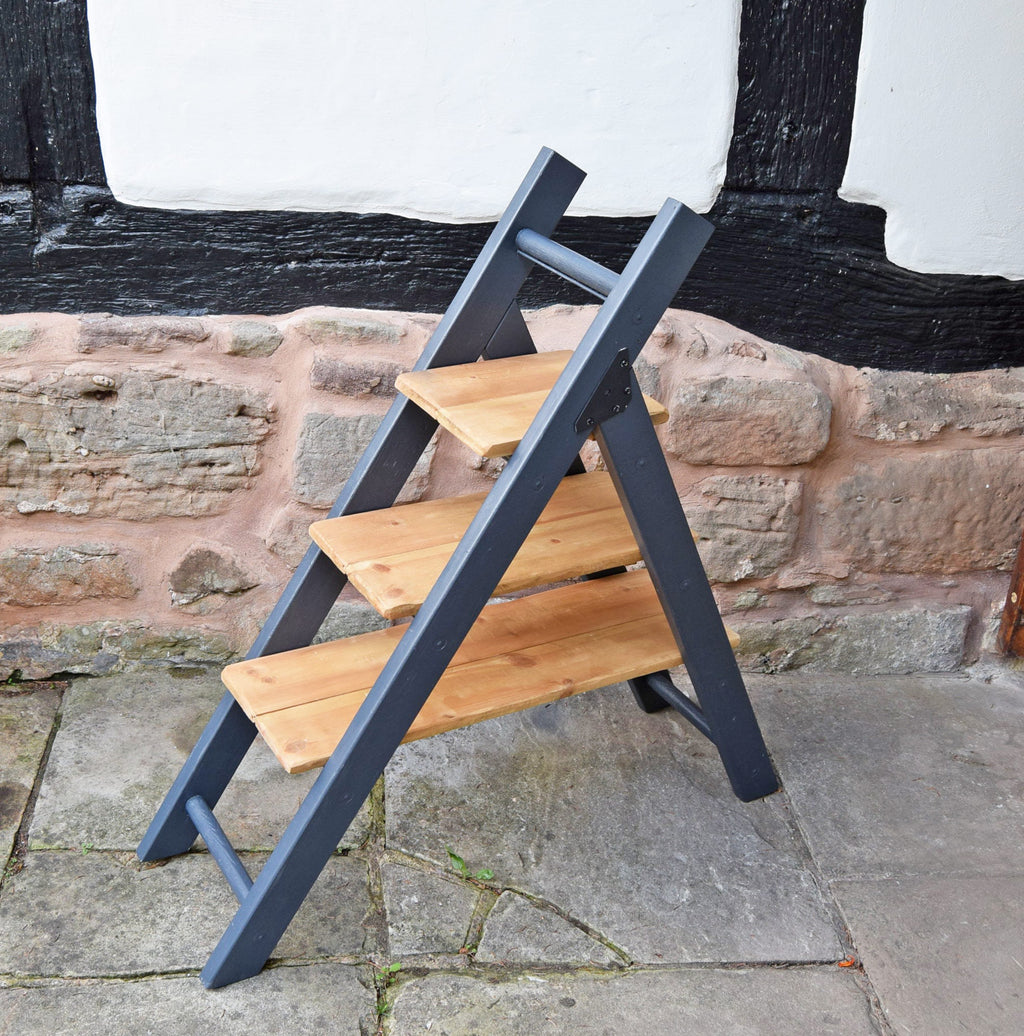 Vintage Ladder Shelving for Bathroom, Living Room, Towel Rack, Garden or Wedding Display