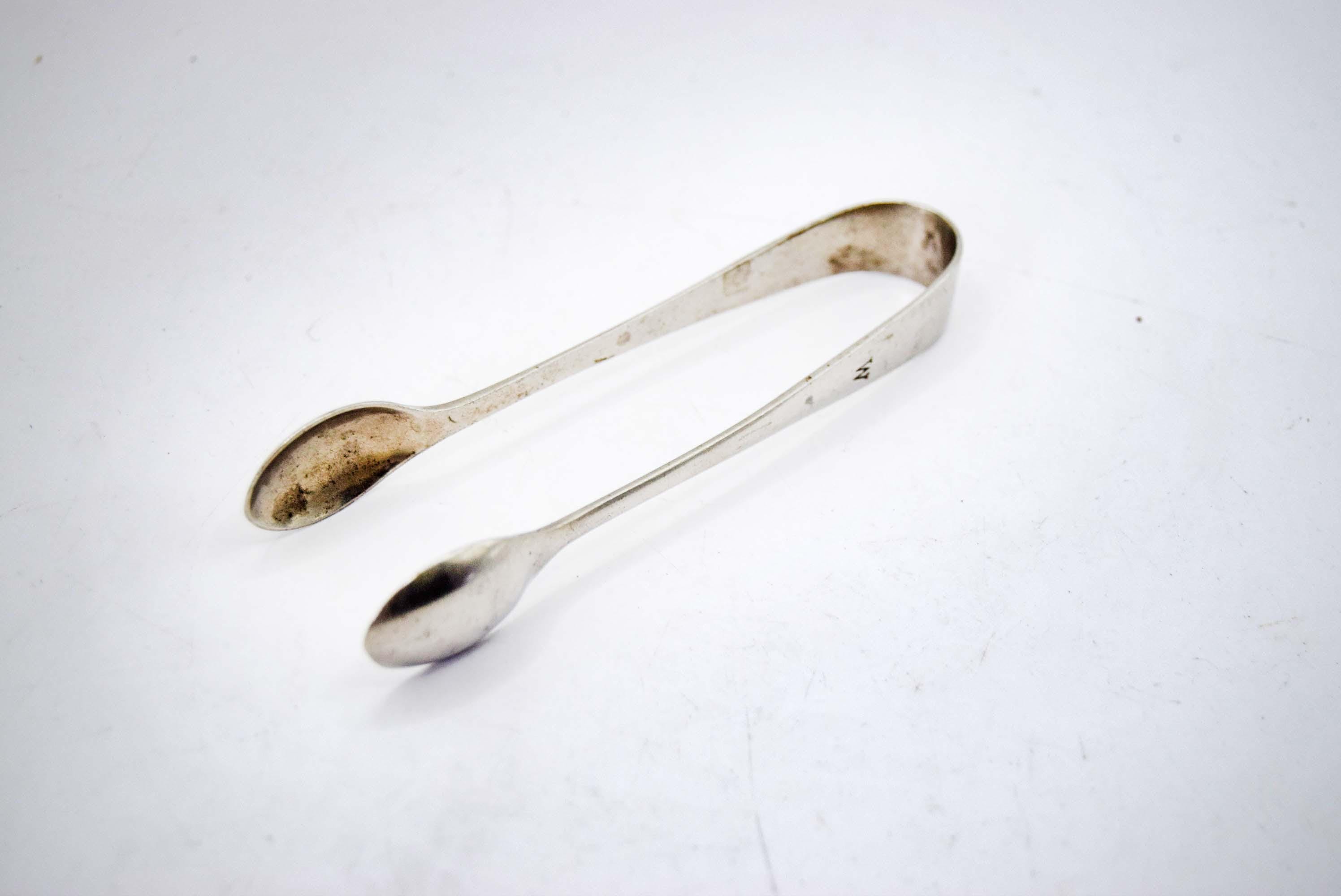 Vintage Silver Plated Sugar Tongs - by John George Graves c1910