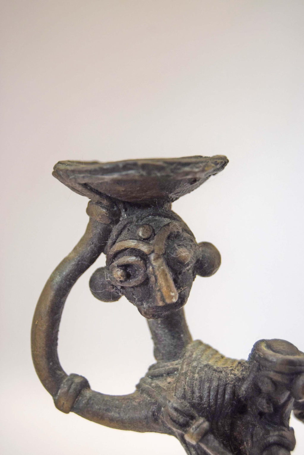 Dhokra Bronze Mother & Child Statue | Bastar Tribal Art