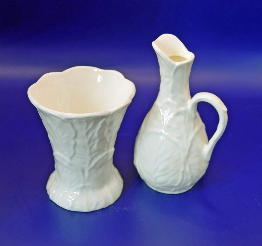 Coalport Countryware Cabbage Pattern Small Jug and Vase