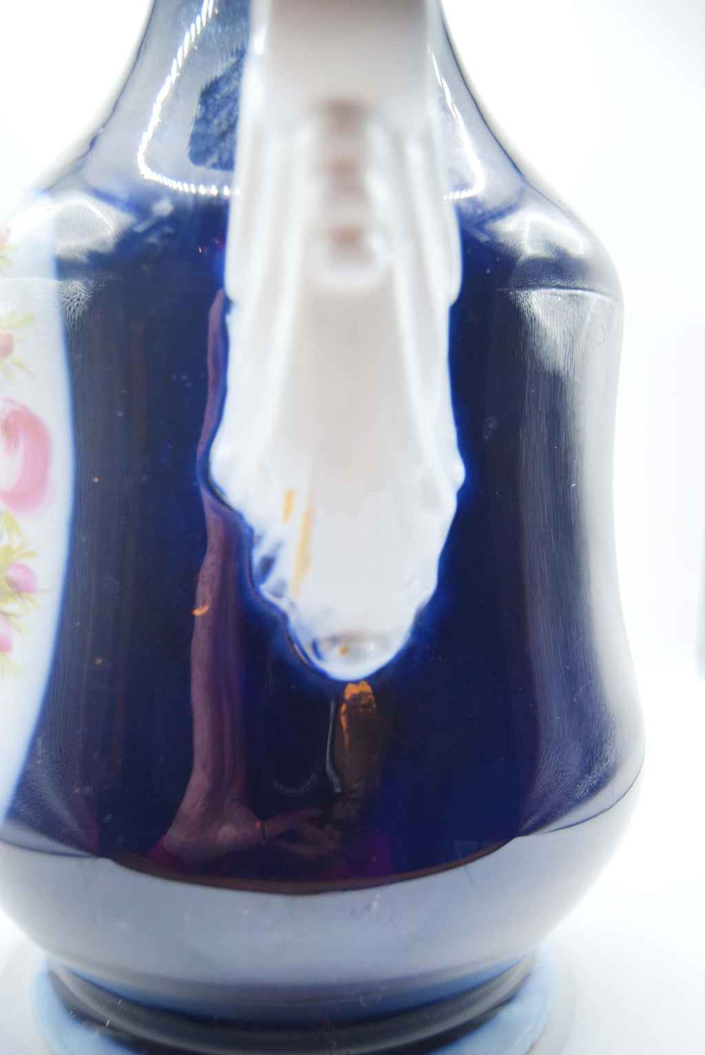 French Antique Valentine Porcelain Vase, Wedding Bride Vase, Hand-Painted c1850s