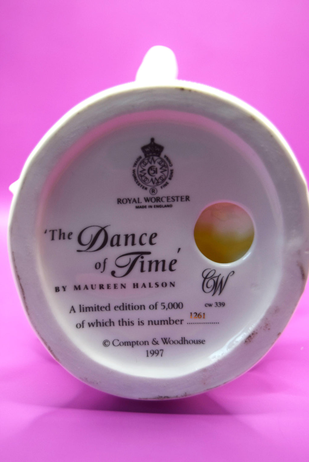 Royal Worcester Figure 'The Dance of Time ' Limited Edition No.1261