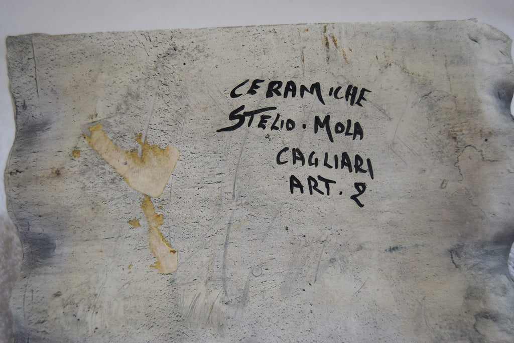 RARE Vintage Ceramiche Stelio Mola Cagliari Lady on Mat