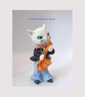 RARE FIND | Goebel Humorous Cats | Cat with saxaphone | Albert Staehle 1960s