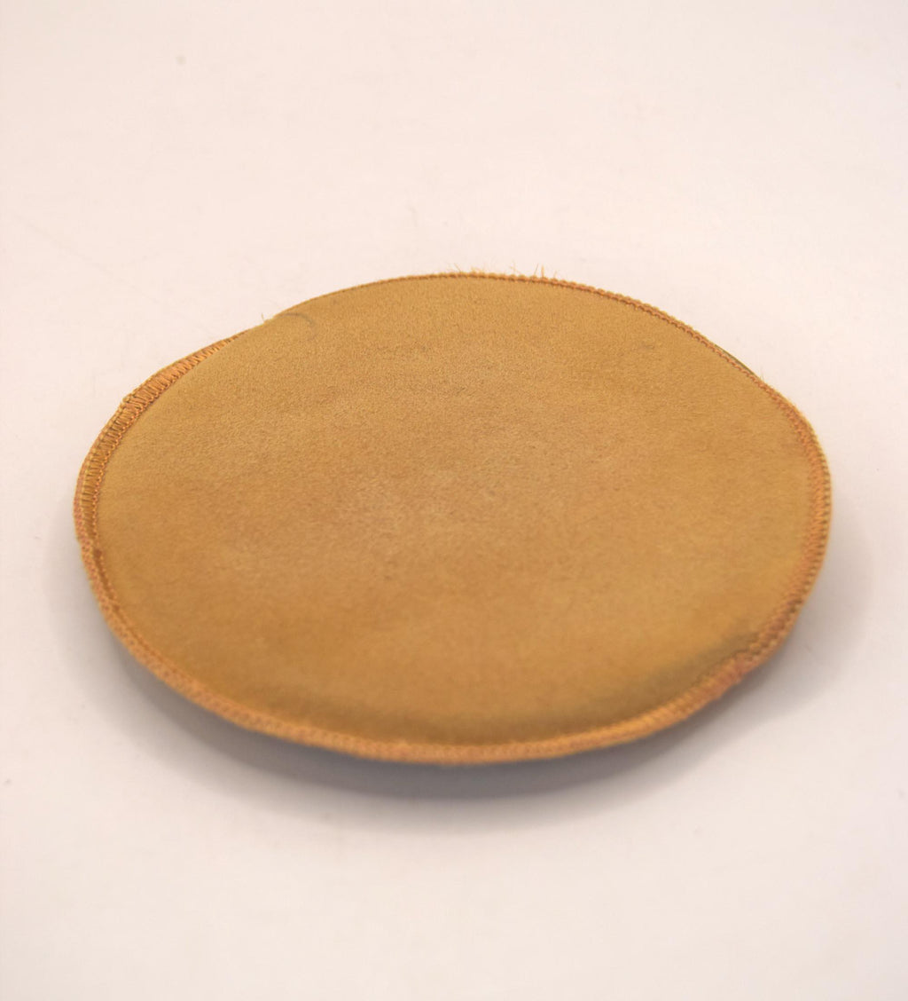 Vintage Le Rage Powder Compact & Pouch Gold Tone 1950