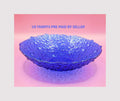 Vintage Bubbled Glass Bowl Sklo Union Cobalt Blue Pavel Panek