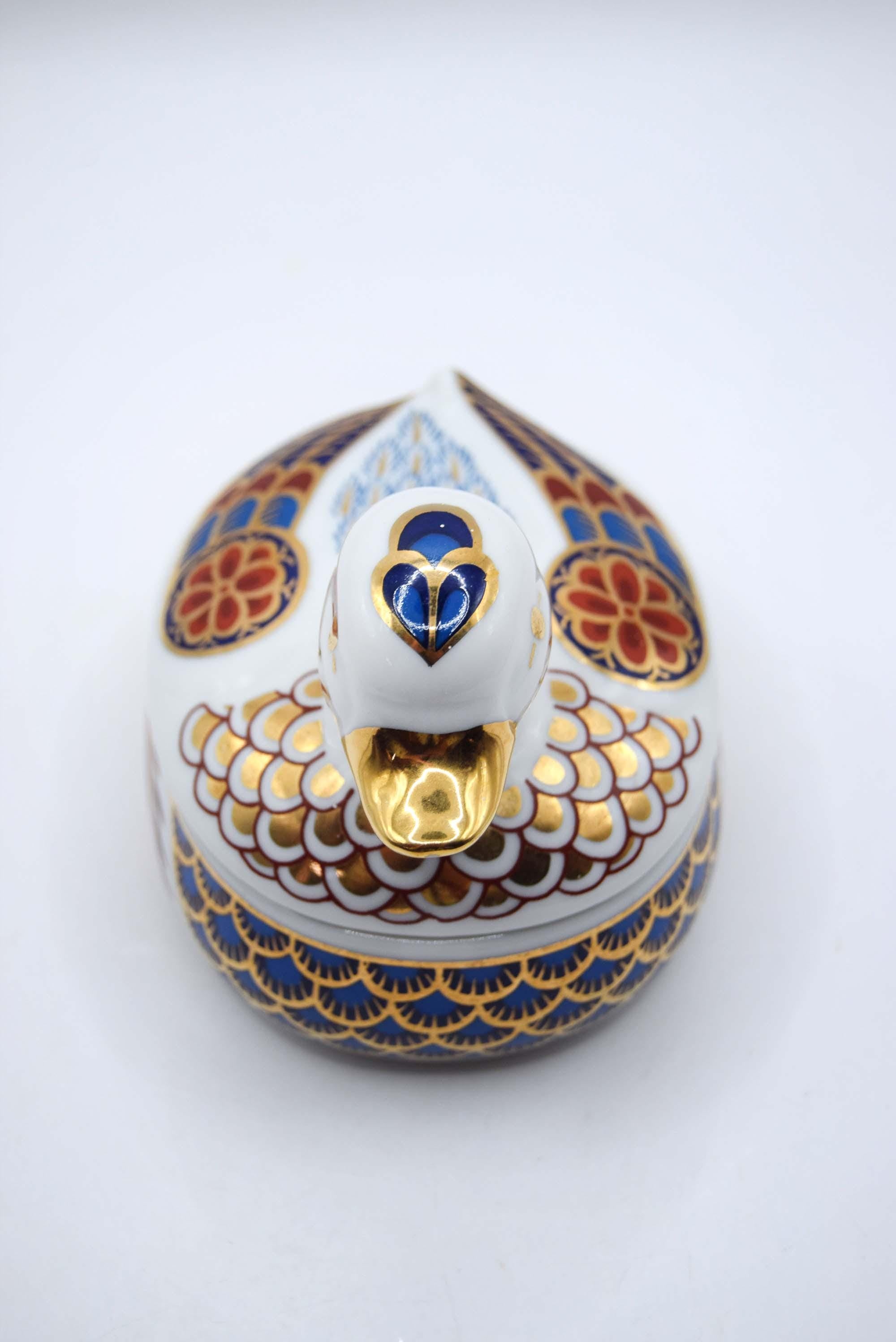 Imari Porcelain Duck Trinket Box â€“ Leonardo Collection, Made in Japan