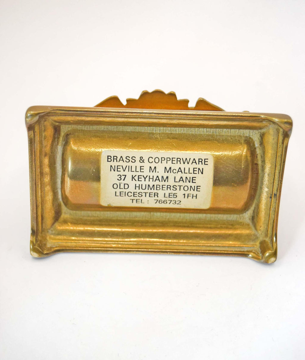 Vintage Brass Sunflower Design Stamp Box | Art Nouveau | Jewelry Trinket boxes