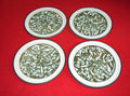 4 x  Wedgwood  Tiger Lily  O.T.T.  Dinner Plates - 91300G  discontinued pattern.  c1970s