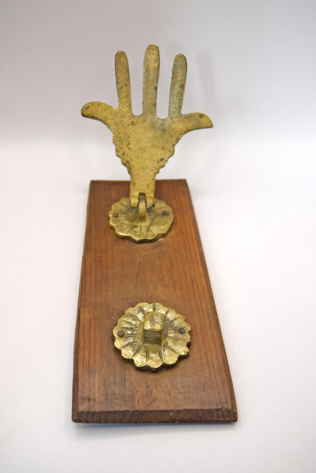 Vintage Brass Hand of Fatima | Hamsa Door Knocker Moroccan Hardware c1950s
