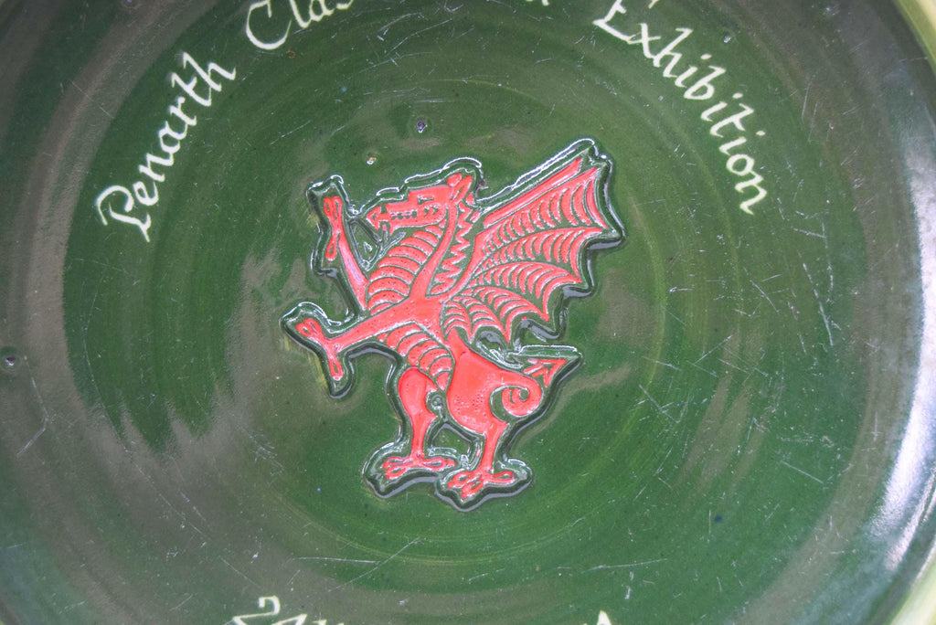 Vintage Rumney Pottery Commemorative Dish - 1974 Penarth Classic Car Exhibition - Welsh Pottery