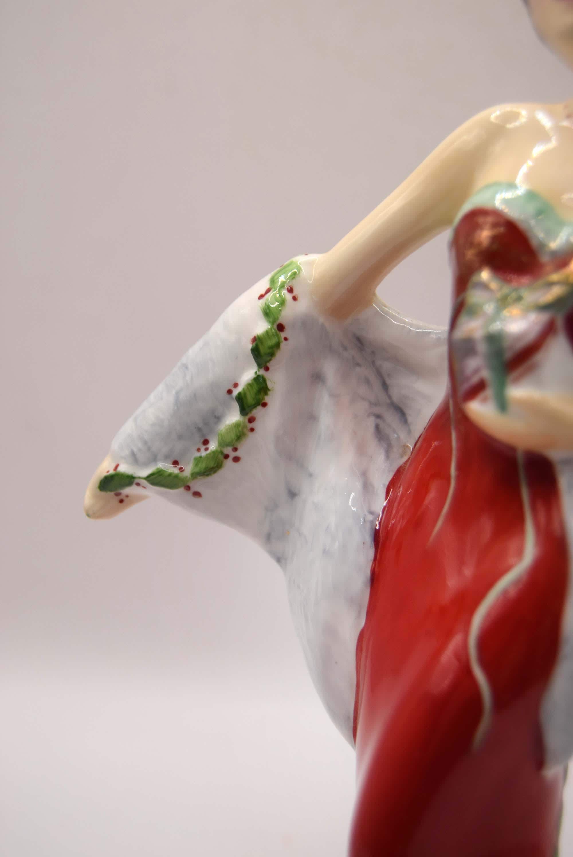 Vintage "Serenade" Fine Bone China Figurine - Made in England - Lady in Red
