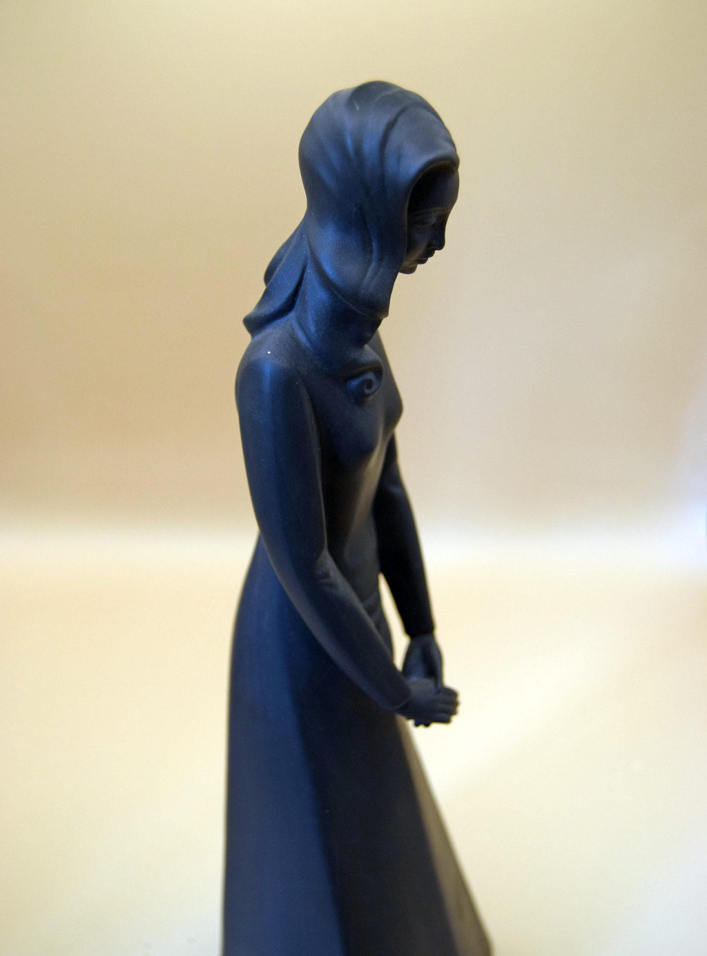 Royal Doulton Black Basalt 'Contemplation' Figurine (HN 2241) - 1981