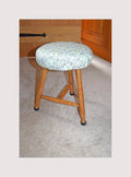 Vintage Child's or Foot Stool. Sturdy oak construction. Non slip. c1930s
