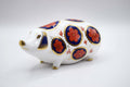 Royal Crown Derby Pig Paperweight, Vintage English Bone China, Old Imari, Mint
