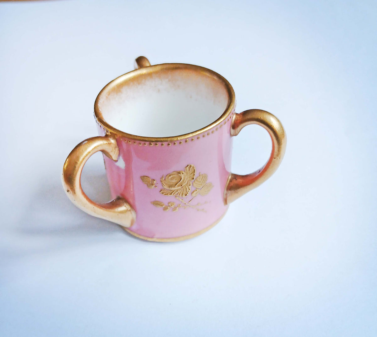 VERY RARE 24K Gold Royal Doulton Miniature Tyg - Robert Allen Studio RA 3402 - c1902