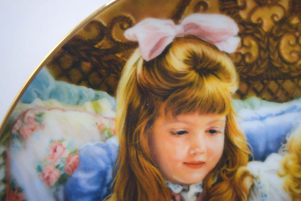 Pair of Sandra Kuck Collector Plates | The Rehearsal & Night-Time Story