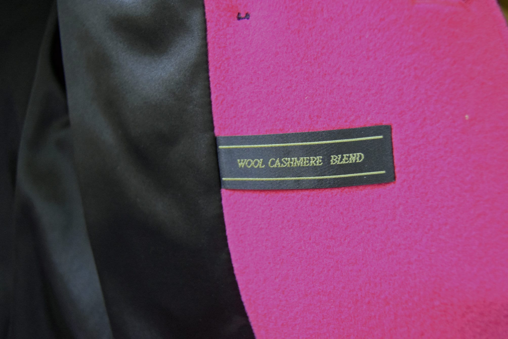 Precis Magenta Cashmere/Wool Blend Double Breasted Vintage Coat Jacket Carefully stored, never worn.