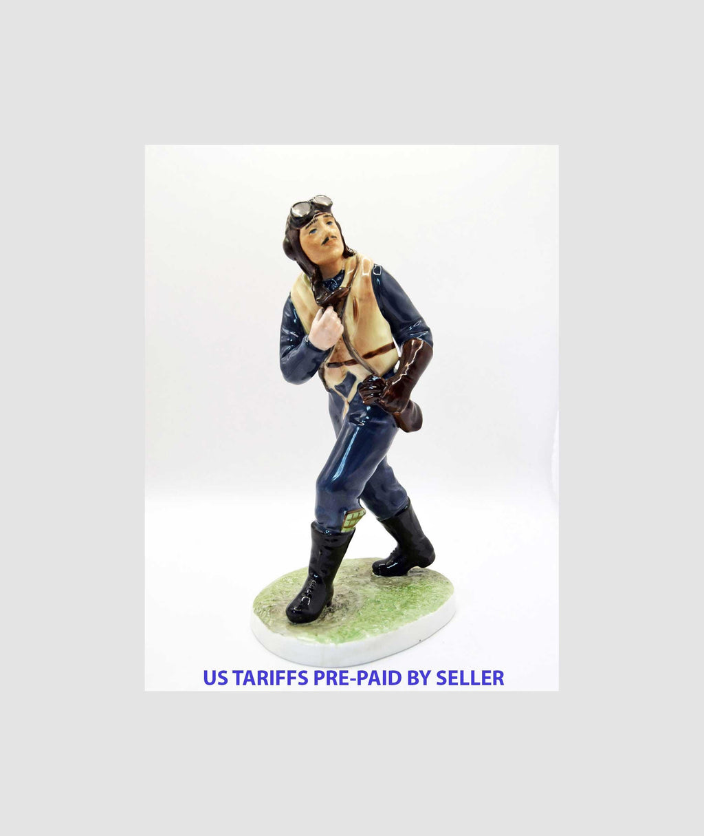 Rare Coalport RAF Airman from the King and Country Collection. Limited Edition.