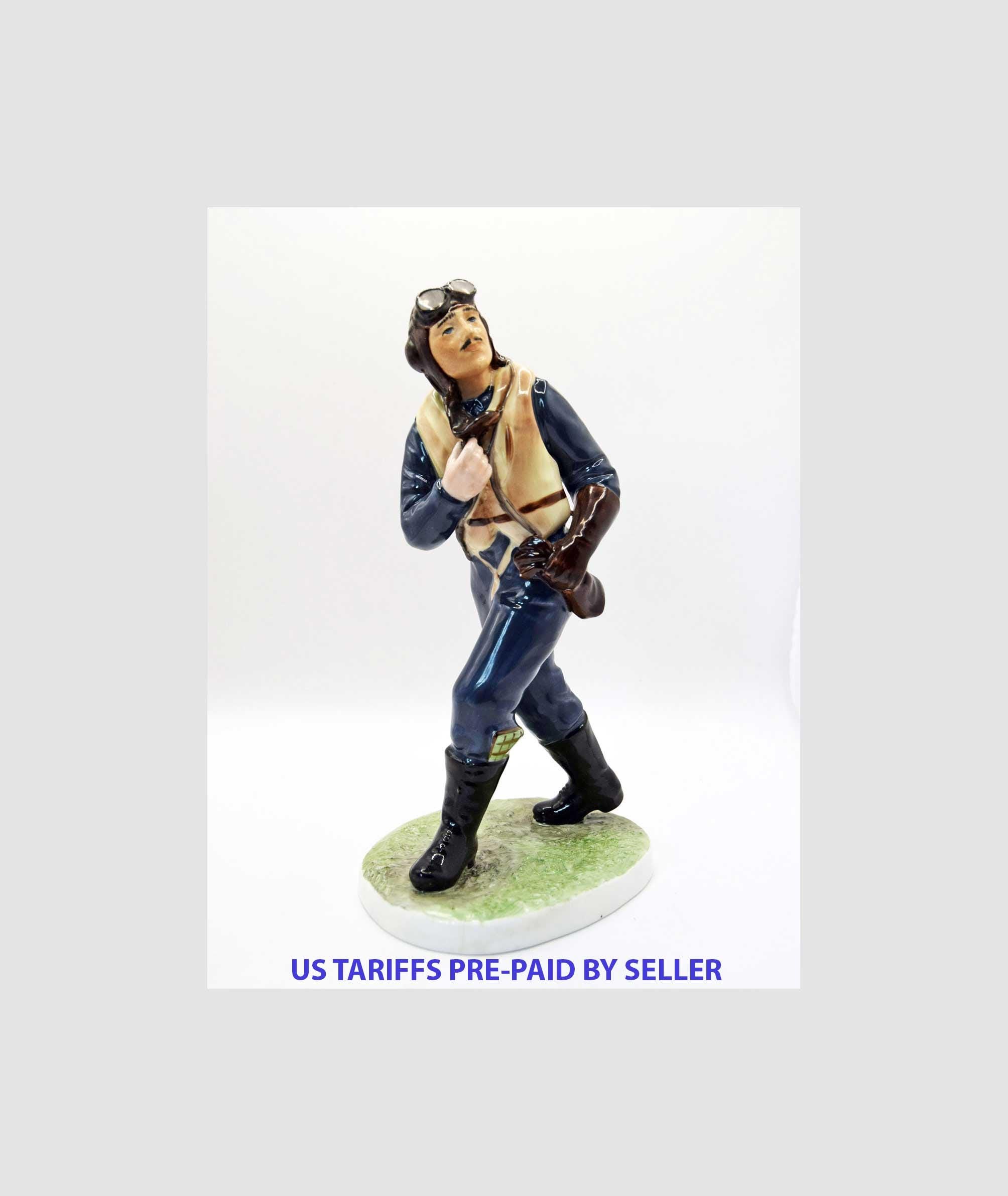 Rare Coalport RAF Airman from the King and Country Collection. Limited Edition.